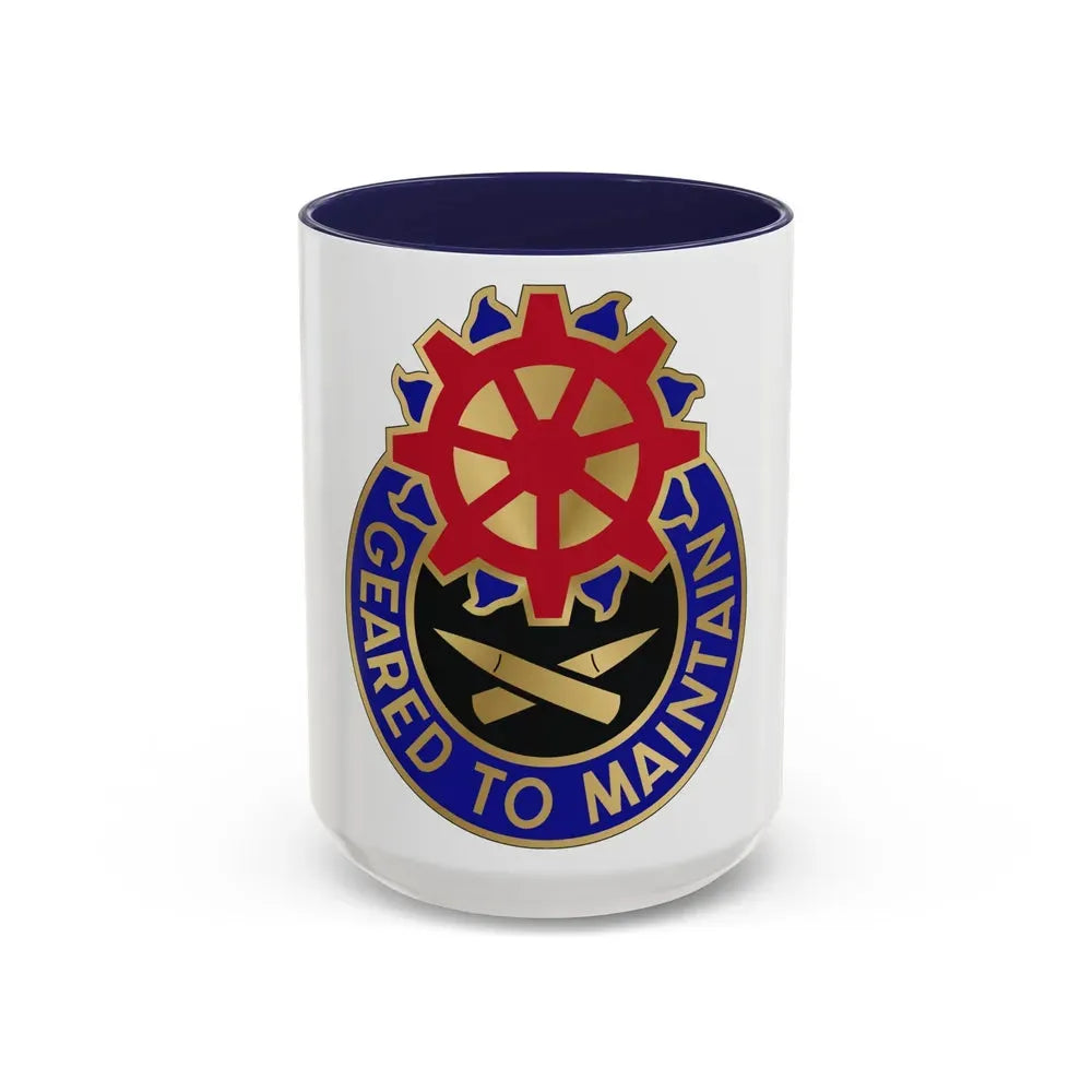 187 Ordnance Battalion (U.S. Army) Accent Coffee Mug 15oz Navy - Go Mug Yourself