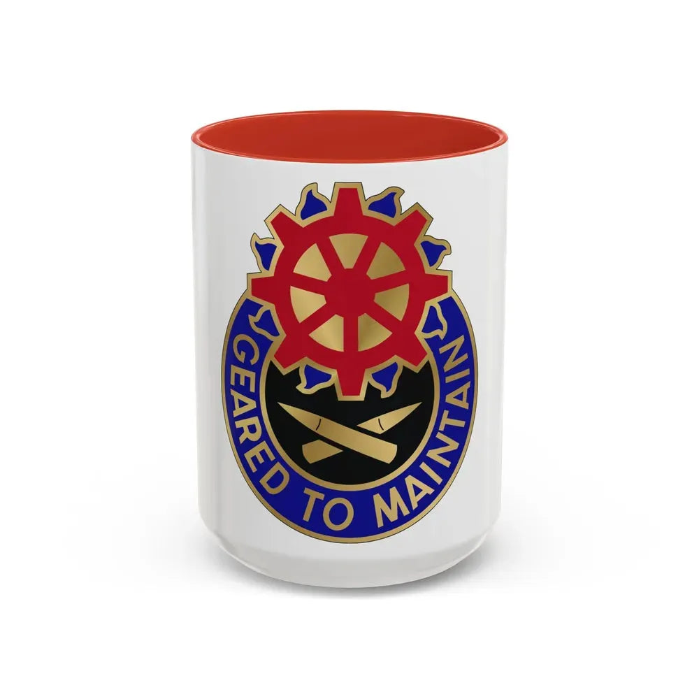187 Ordnance Battalion (U.S. Army) Accent Coffee Mug 15oz Red - Go Mug Yourself