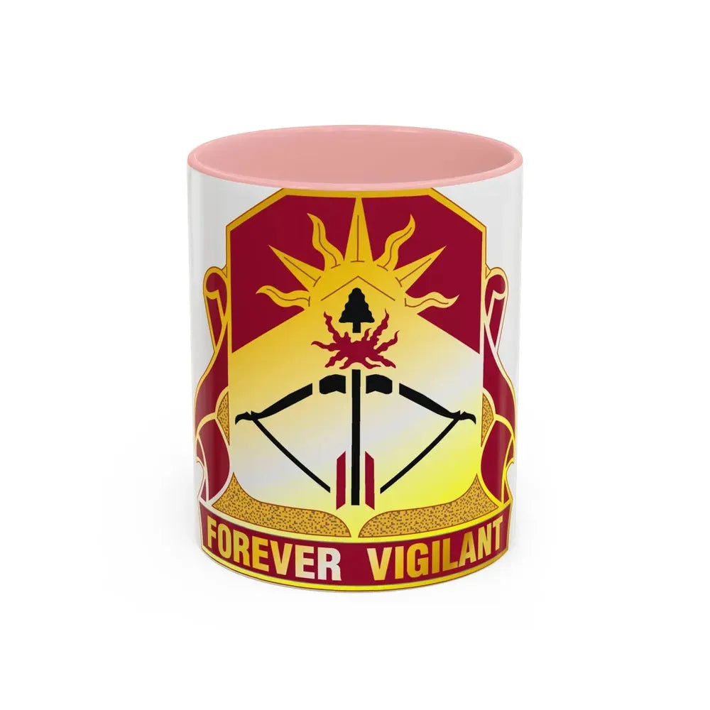 188 Air Defense Artillery Regiment (U.S. Army) Accent Coffee Mug 11oz Pink - Go Mug Yourself
