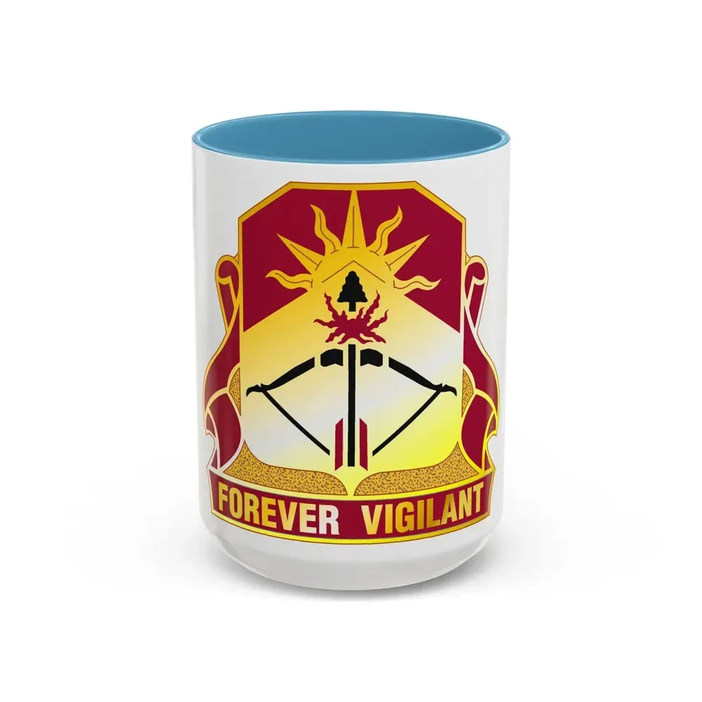188 Air Defense Artillery Regiment (U.S. Army) Accent Coffee Mug 15oz Light Blue - Go Mug Yourself