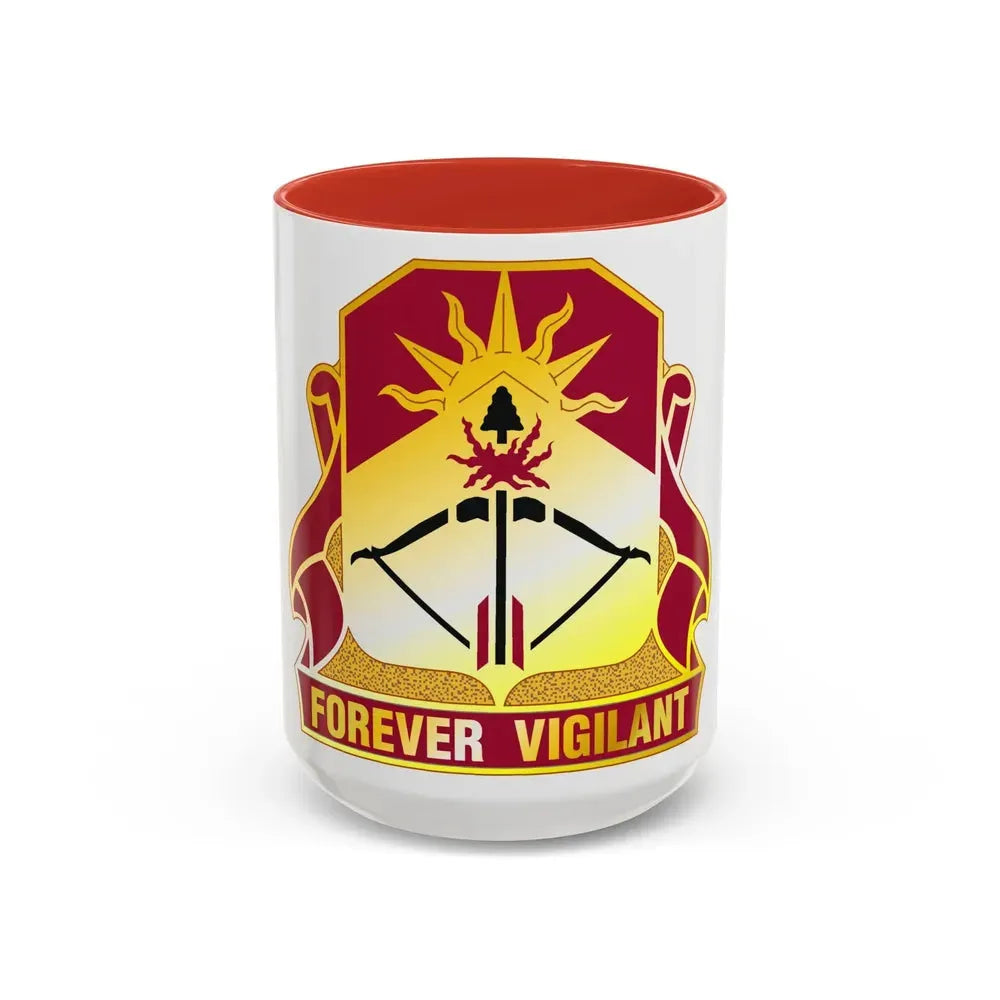 188 Air Defense Artillery Regiment (U.S. Army) Accent Coffee Mug 15oz Red - Go Mug Yourself