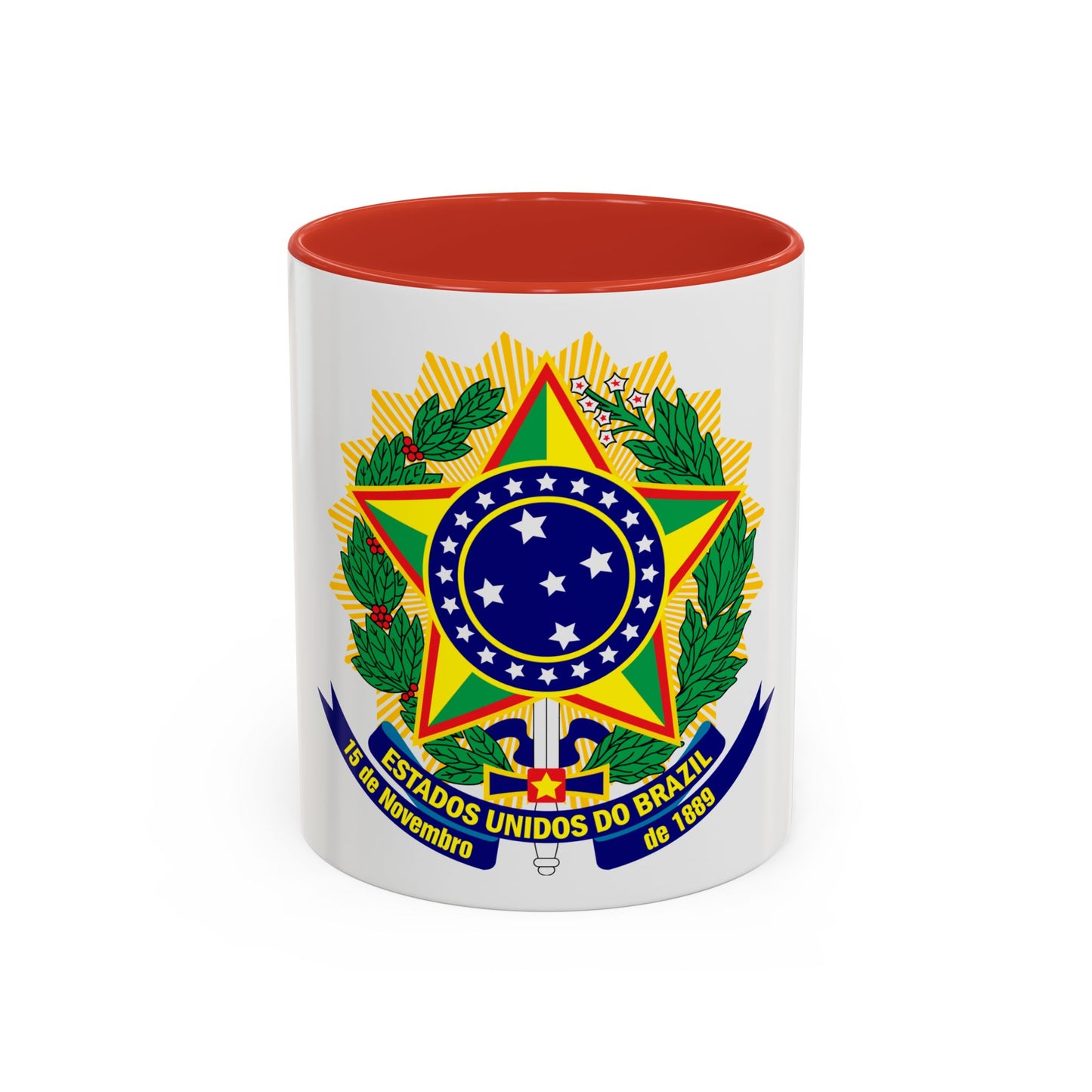 Coat of arms of the United States of Brazil - Accent Coffee Mug