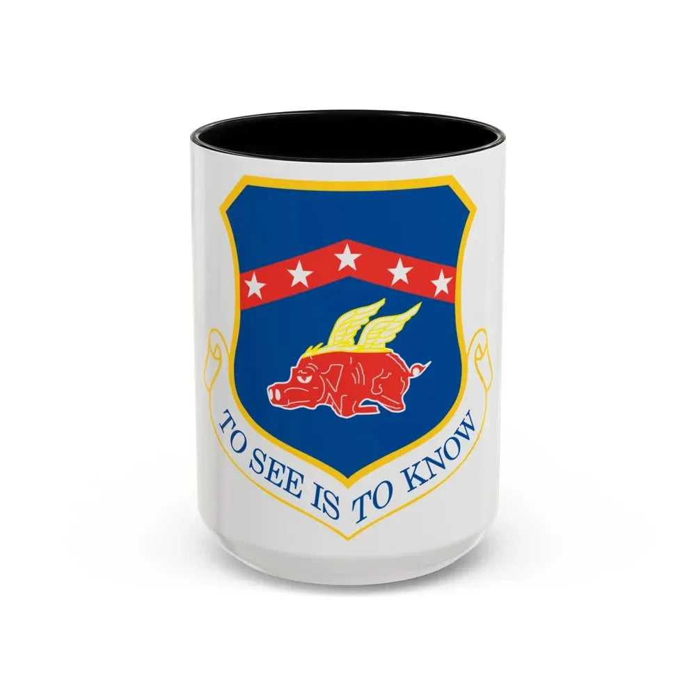 188th Fighter Wing (U.S. Air Force) Accent Coffee Mug 15oz Black - Go Mug Yourself