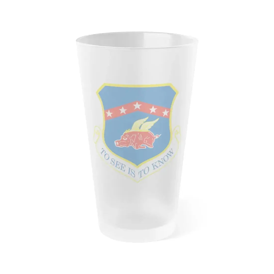 188th Fighter Wing (U.S. Air Force) Frosted Pint Glass 16oz 16oz Frosted - Go Mug Yourself
