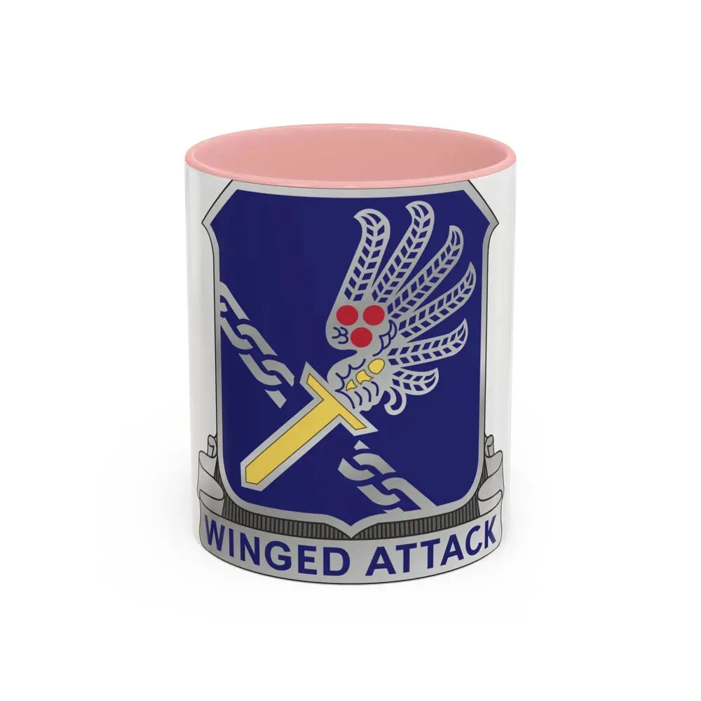 188th Infantry Regiment (U.S. Army) Accent Coffee Mug 11oz Pink - Go Mug Yourself