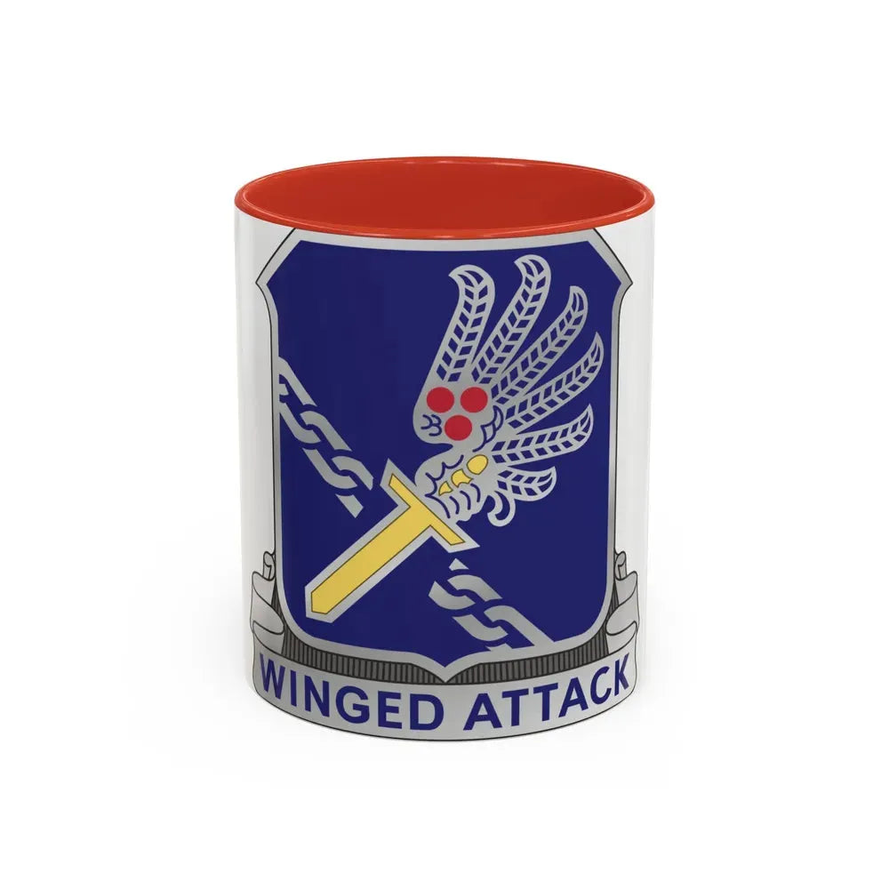 188th Infantry Regiment (U.S. Army) Accent Coffee Mug 11oz Red - Go Mug Yourself