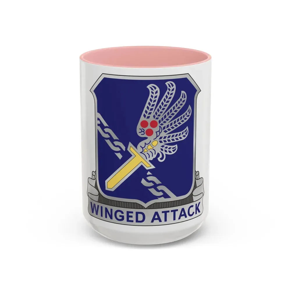 188th Infantry Regiment (U.S. Army) Accent Coffee Mug 15oz Pink - Go Mug Yourself