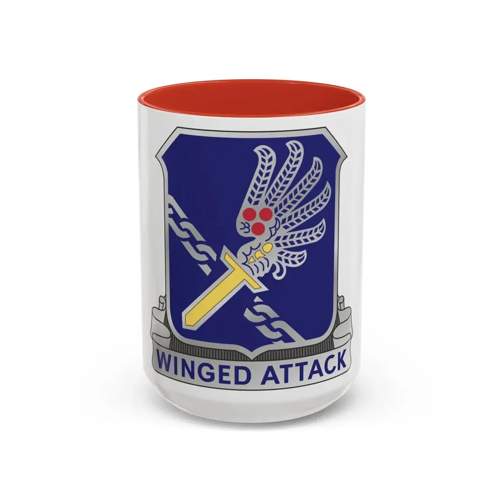 188th Infantry Regiment (U.S. Army) Accent Coffee Mug 15oz Red - Go Mug Yourself