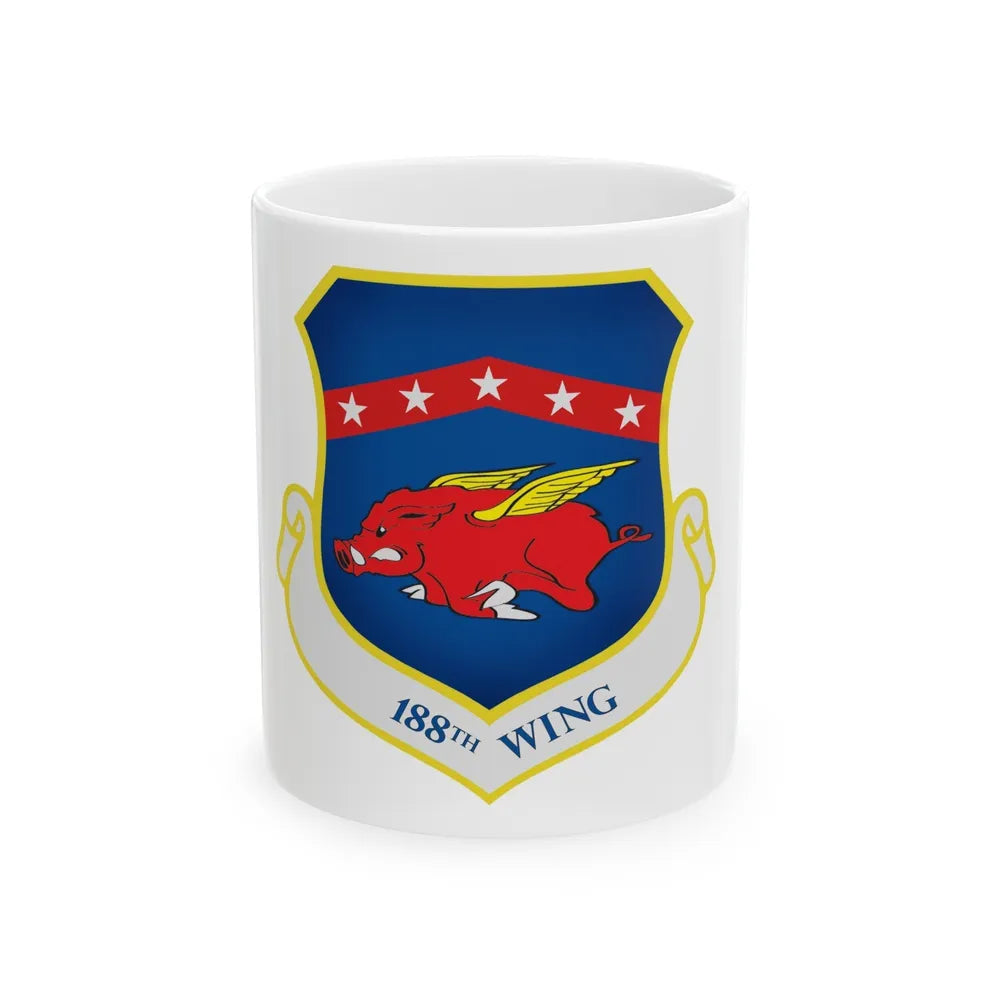 188th Wing (U.S. Air Force) White Coffee Mug-11oz-Go Mug Yourself