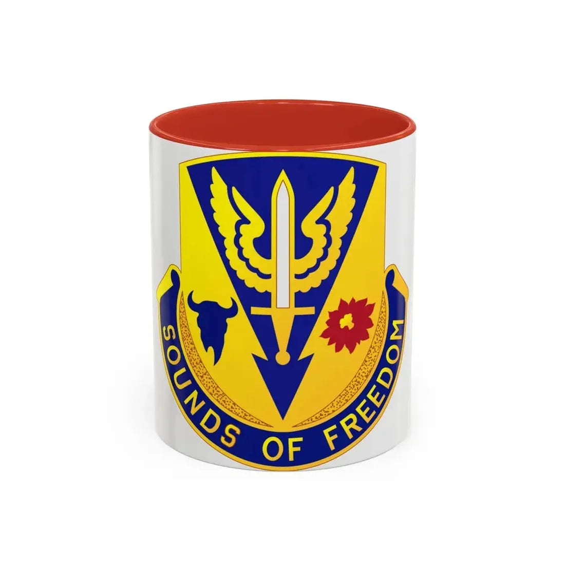 189 Aviation Regiment (U.S. Army) Accent Coffee Mug 11oz Red - Go Mug Yourself