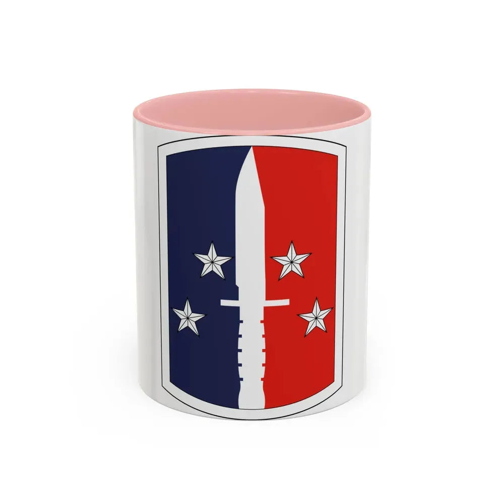 189th Infantry Brigade (U.S. Army) Accent Coffee Mug 11oz Pink - Go Mug Yourself