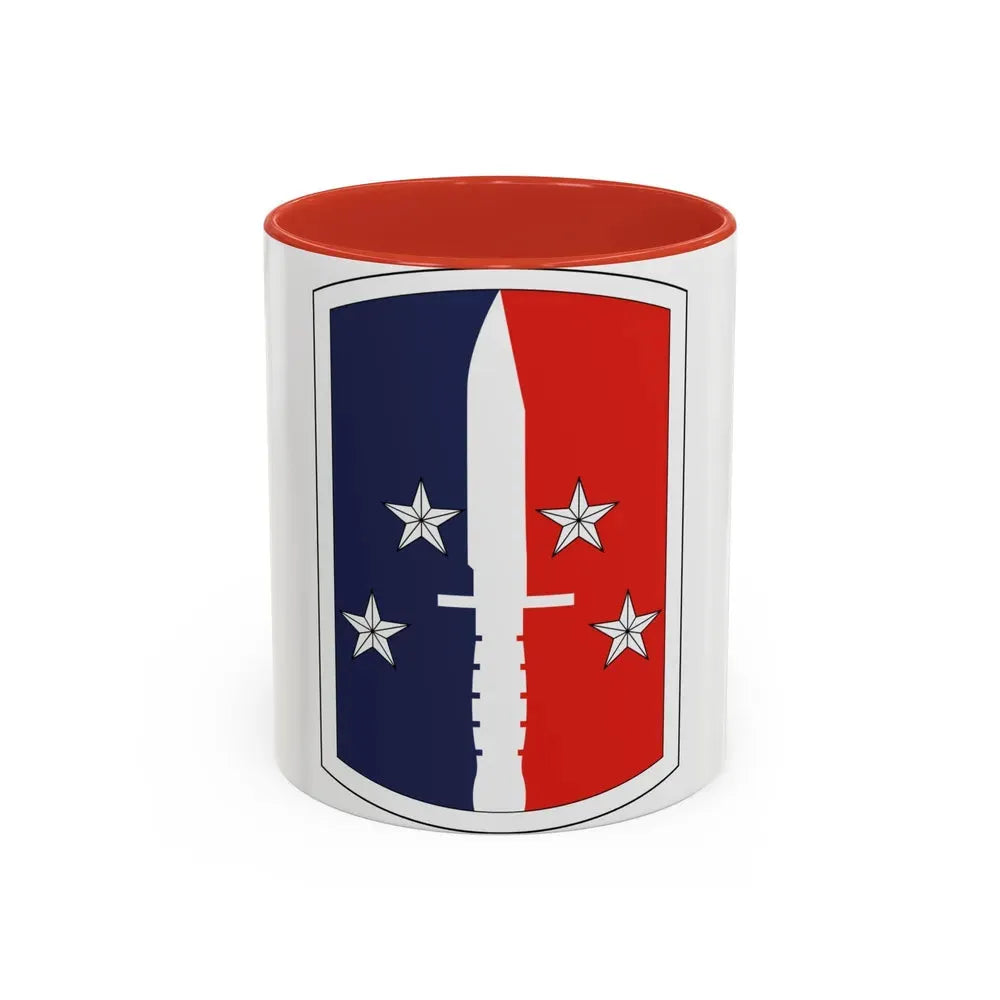 189th Infantry Brigade (U.S. Army) Accent Coffee Mug 11oz Red - Go Mug Yourself