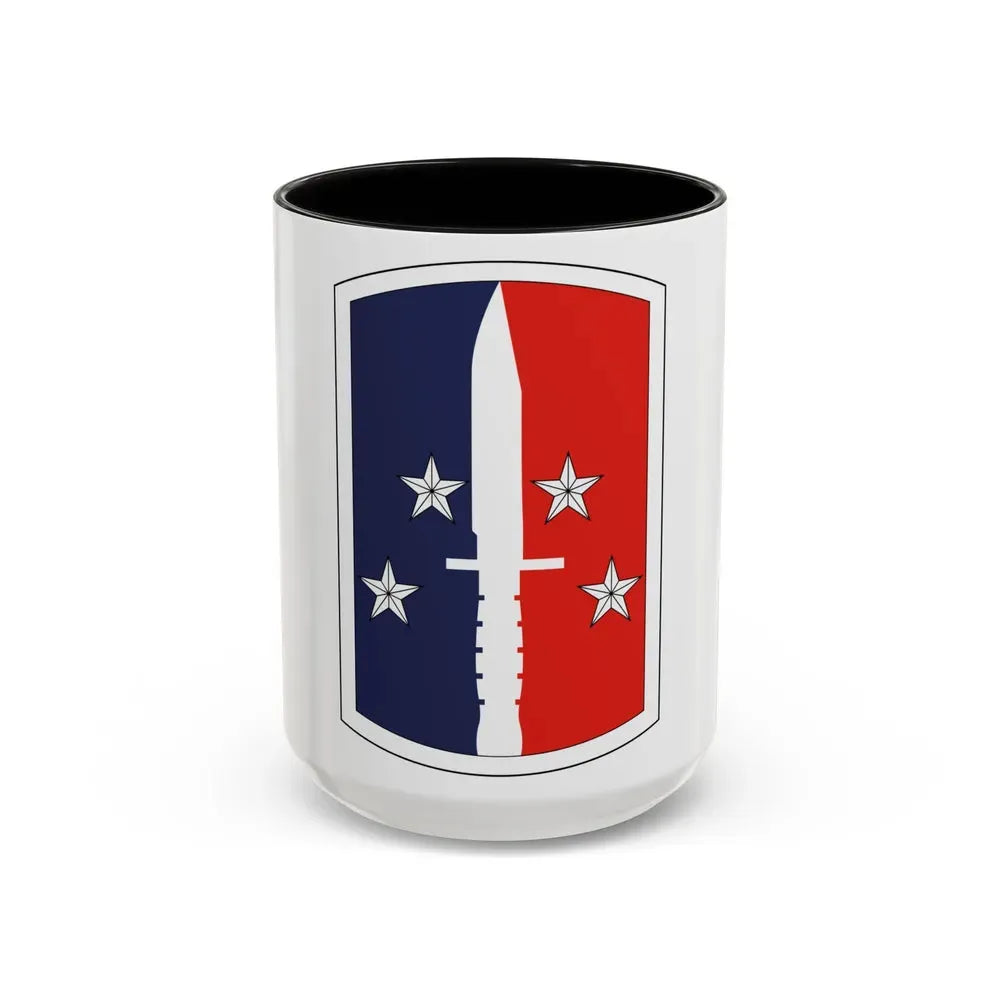 189th Infantry Brigade (U.S. Army) Accent Coffee Mug 15oz Black - Go Mug Yourself