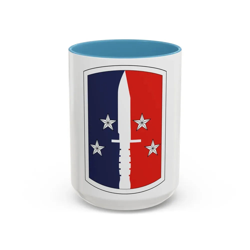 189th Infantry Brigade (U.S. Army) Accent Coffee Mug 15oz Light Blue - Go Mug Yourself