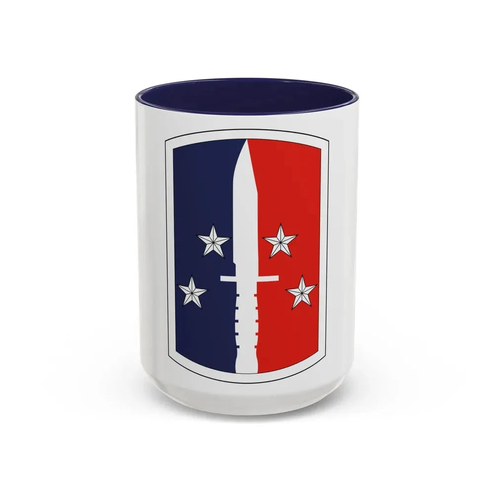 189th Infantry Brigade (U.S. Army) Accent Coffee Mug 15oz Navy - Go Mug Yourself