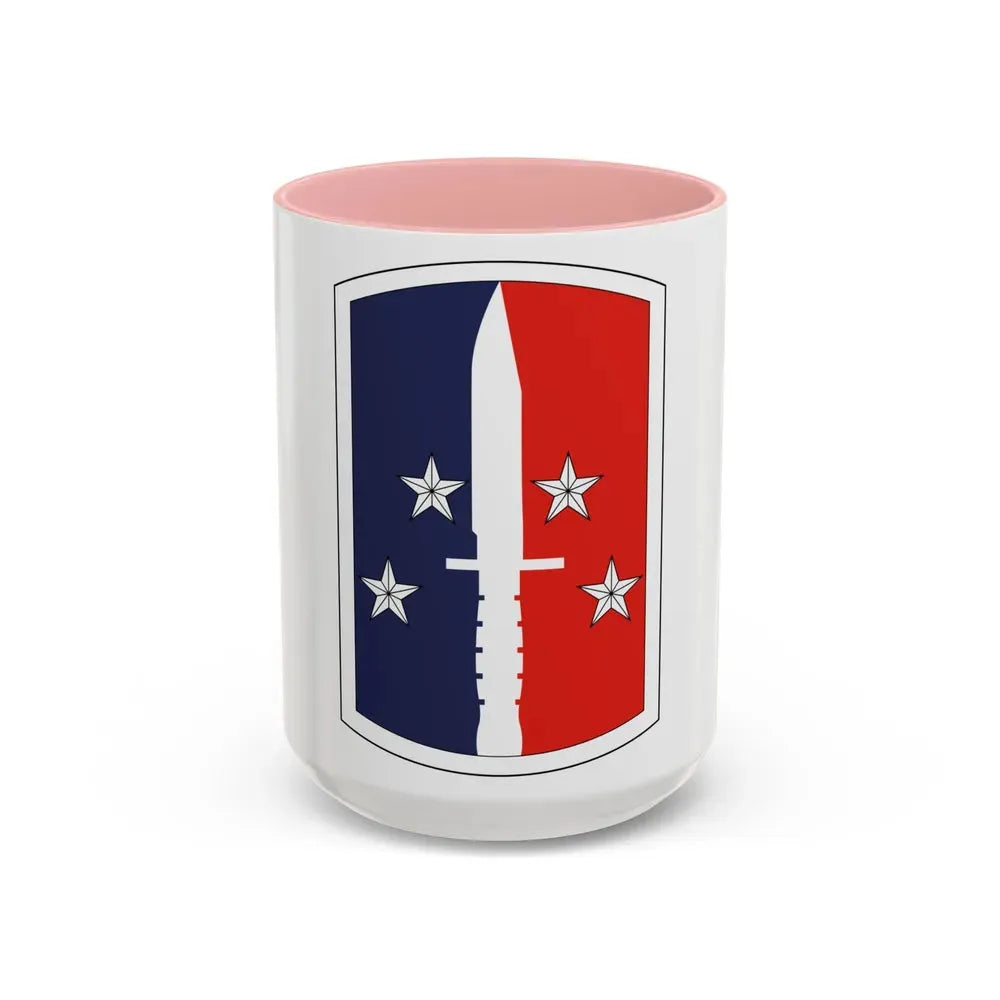 189th Infantry Brigade (U.S. Army) Accent Coffee Mug 15oz Pink - Go Mug Yourself