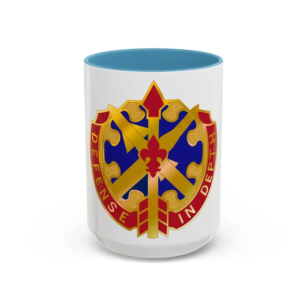 18th Air Defense Artillery Group (U.S. Army) Accent Coffee Mug 15oz Light Blue - Go Mug Yourself