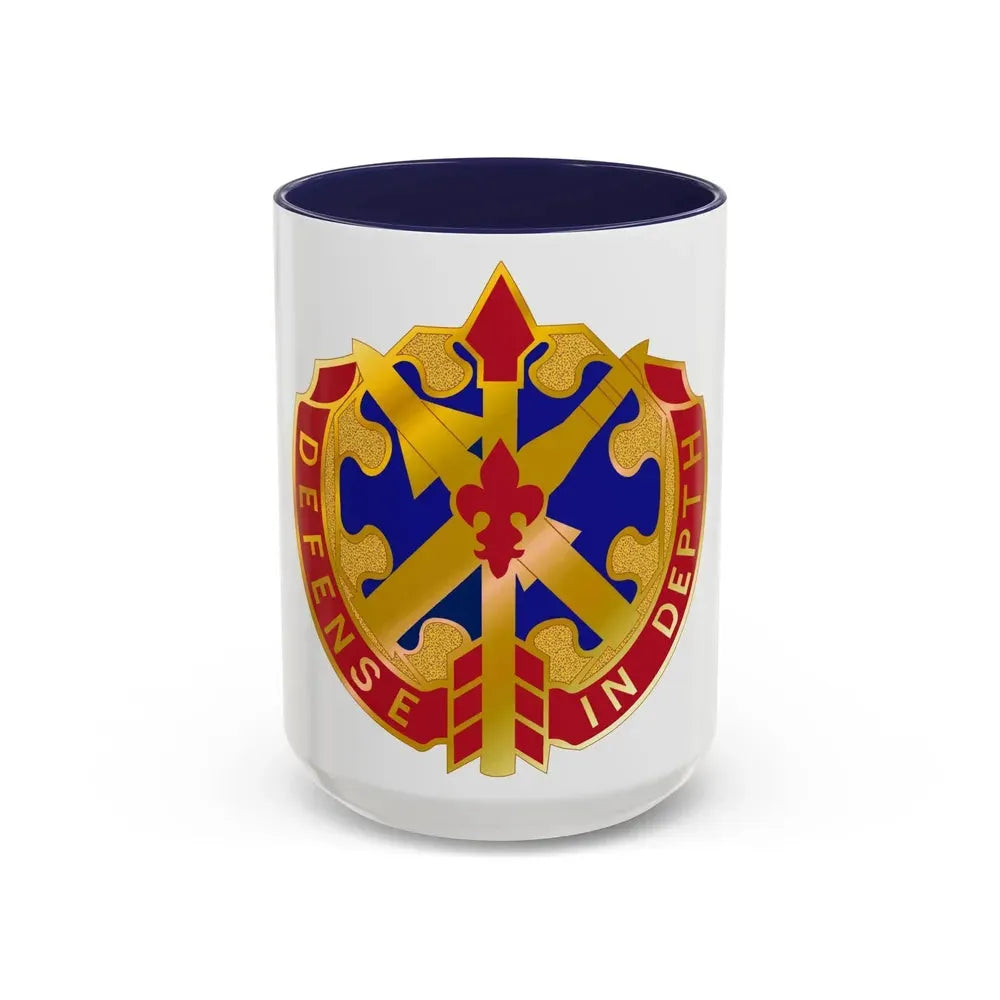 18th Air Defense Artillery Group (U.S. Army) Accent Coffee Mug 15oz Navy - Go Mug Yourself