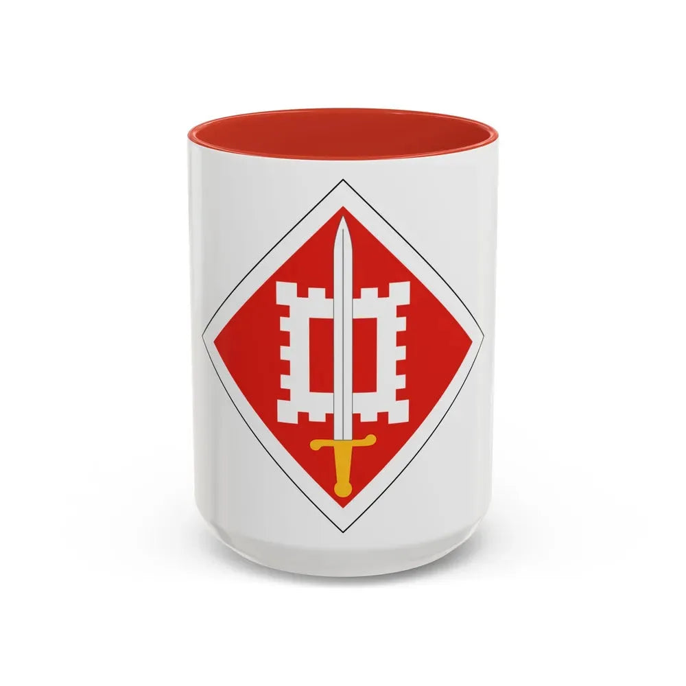 18th Engineer Brigade (U.S. Army) Accent Coffee Mug 15oz Red - Go Mug Yourself