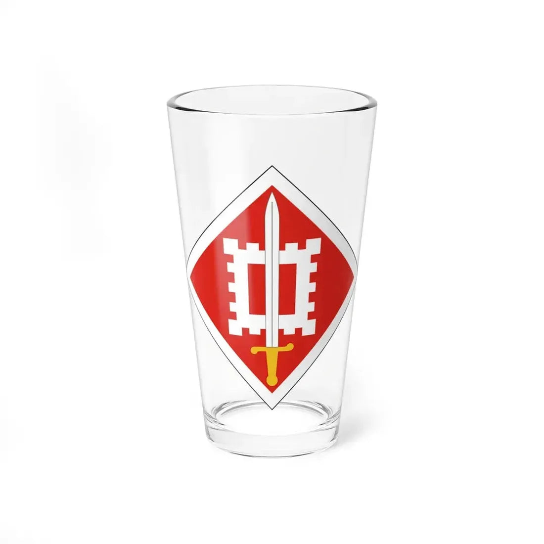18th Engineer Brigade (U.S. Army) Pint Glass 16oz 16oz - Go Mug Yourself