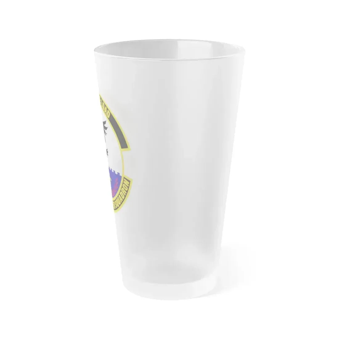 19 Civil Engineer Squadron AMC (U.S. Air Force) Frosted Pint Glass 16oz - Go Mug Yourself