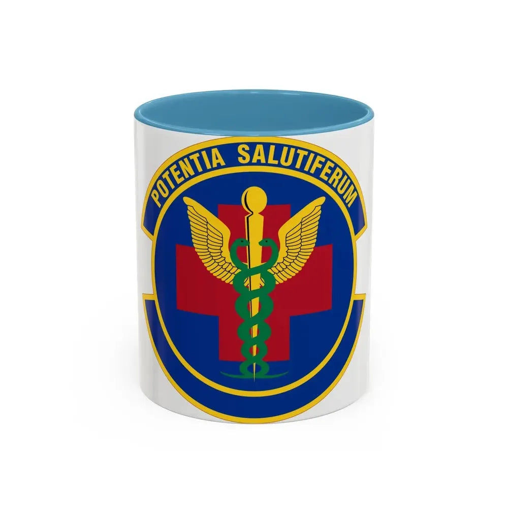 19 Healthcare Operations Squadron AMC (U.S. Air Force) Accent Coffee Mug 11oz Light Blue - Go Mug Yourself