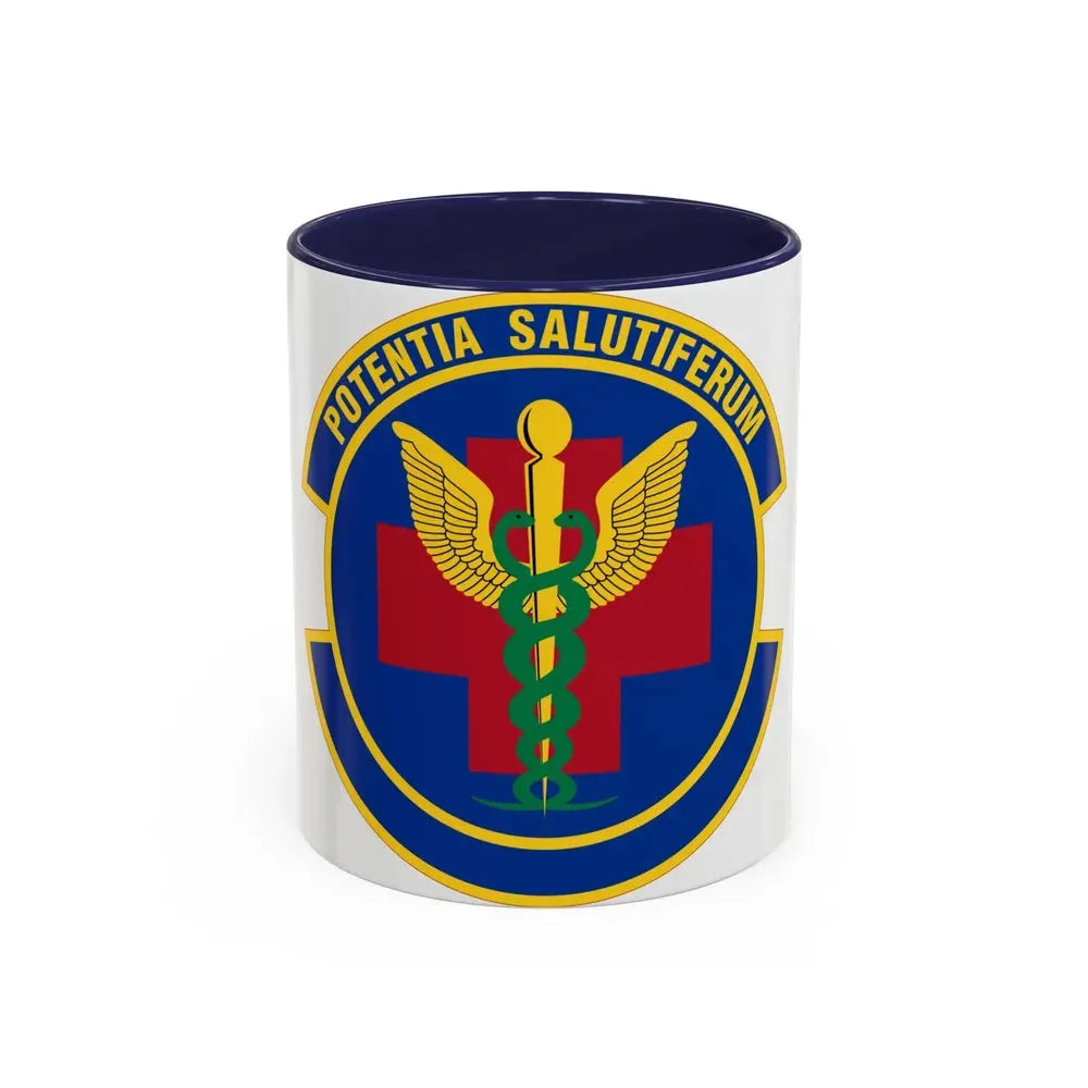 19 Healthcare Operations Squadron AMC (U.S. Air Force) Accent Coffee Mug 11oz Navy - Go Mug Yourself