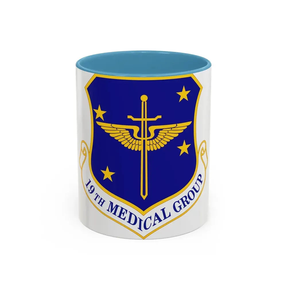 19 Medical Group AMC (U.S. Air Force) Accent Coffee Mug 11oz Light Blue - Go Mug Yourself