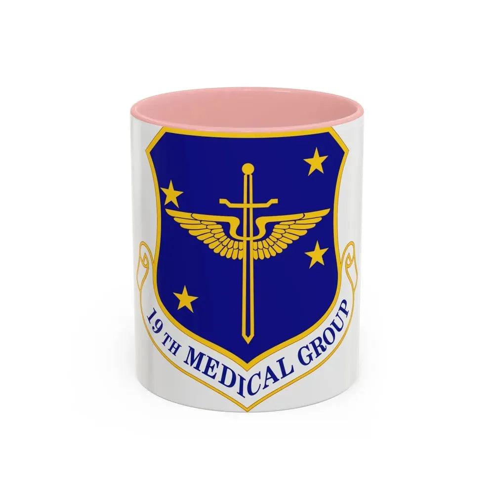 19 Medical Group AMC (U.S. Air Force) Accent Coffee Mug 11oz Pink - Go Mug Yourself