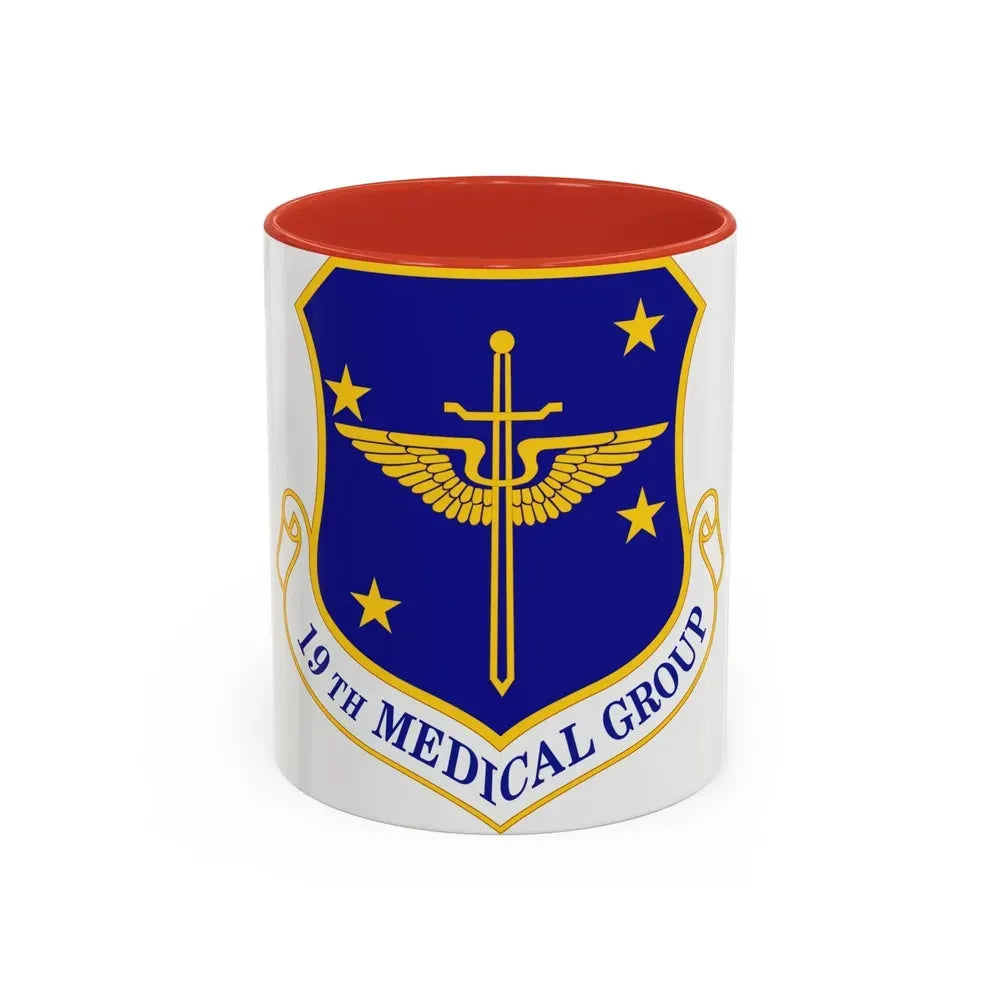19 Medical Group AMC (U.S. Air Force) Accent Coffee Mug 11oz Red - Go Mug Yourself
