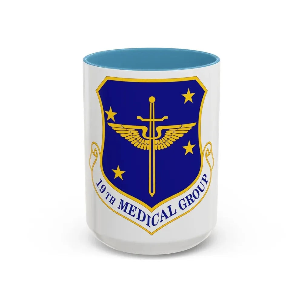 19 Medical Group AMC (U.S. Air Force) Accent Coffee Mug 15oz Light Blue - Go Mug Yourself