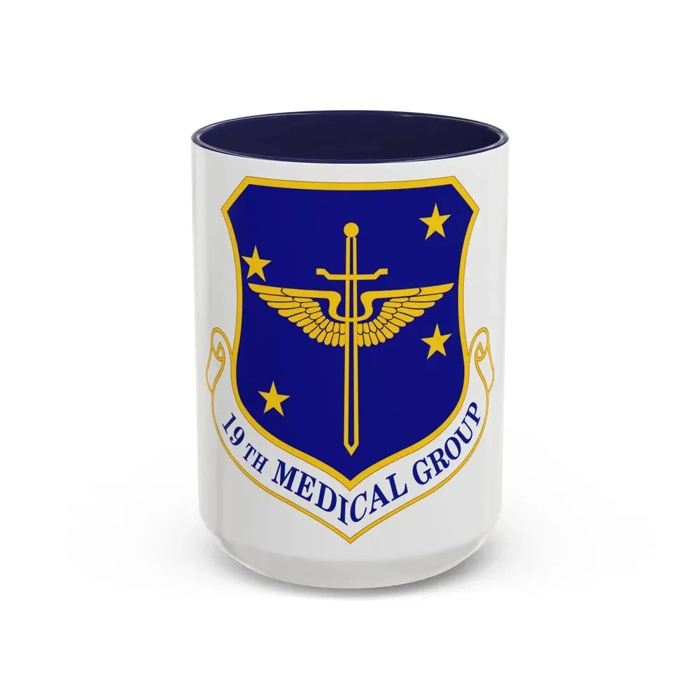 19 Medical Group AMC (U.S. Air Force) Accent Coffee Mug 15oz Navy - Go Mug Yourself