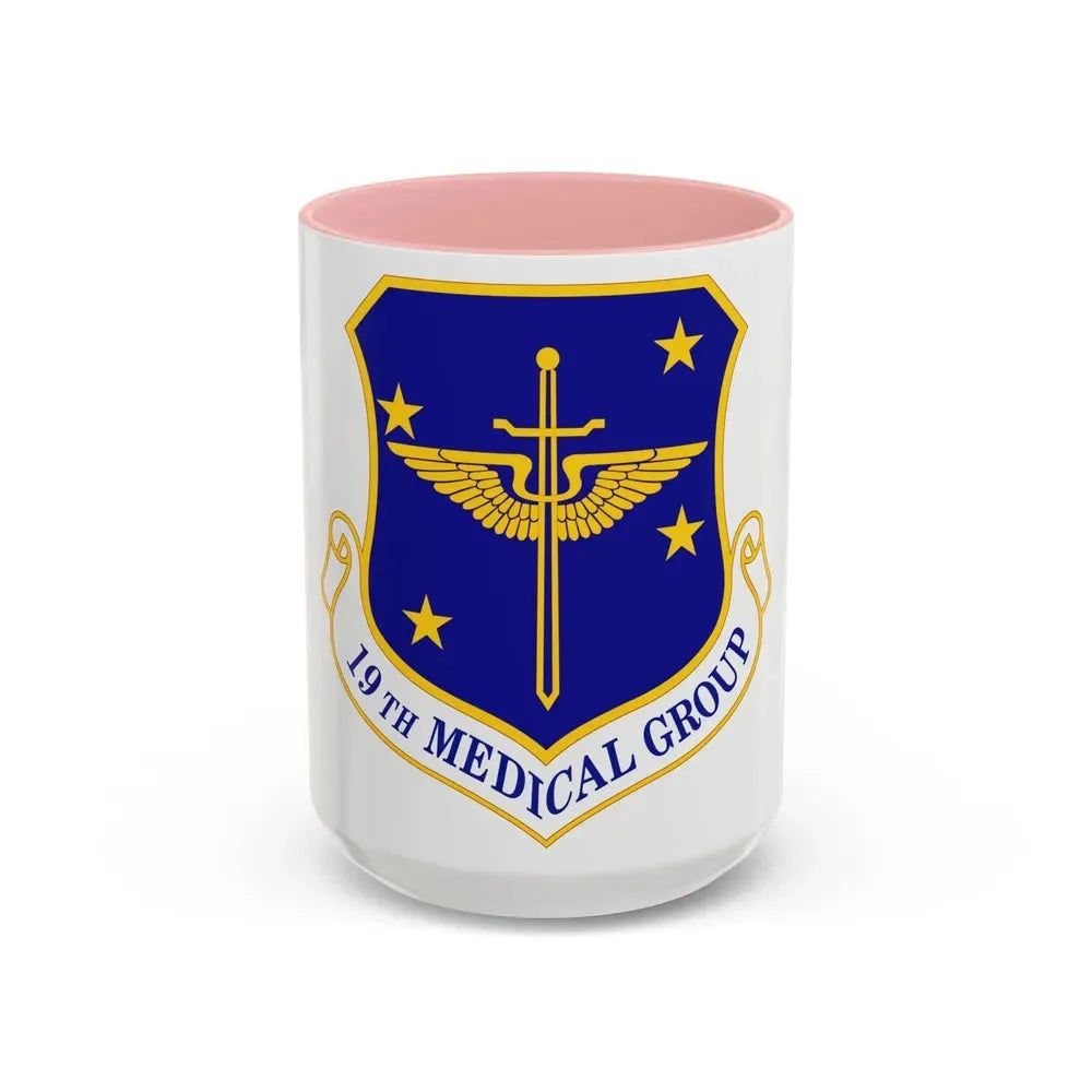 19 Medical Group AMC (U.S. Air Force) Accent Coffee Mug 15oz Pink - Go Mug Yourself