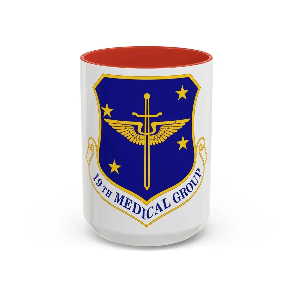 19 Medical Group AMC (U.S. Air Force) Accent Coffee Mug 15oz Red - Go Mug Yourself