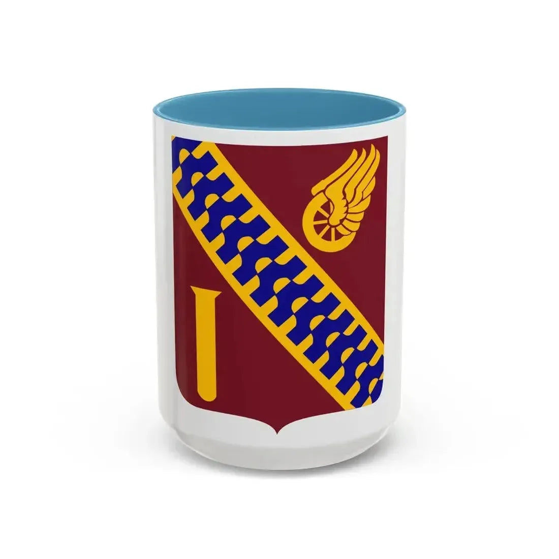 19 Transportation Battalion 2 (U.S. Army) Accent Coffee Mug 15oz Light Blue - Go Mug Yourself