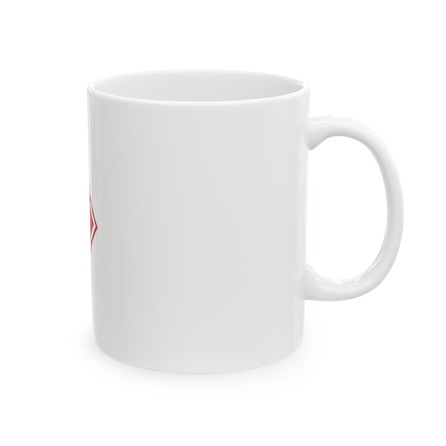 Flag of the U.S. Army 20th Engineer Brigade (United States) White Coffee Mug