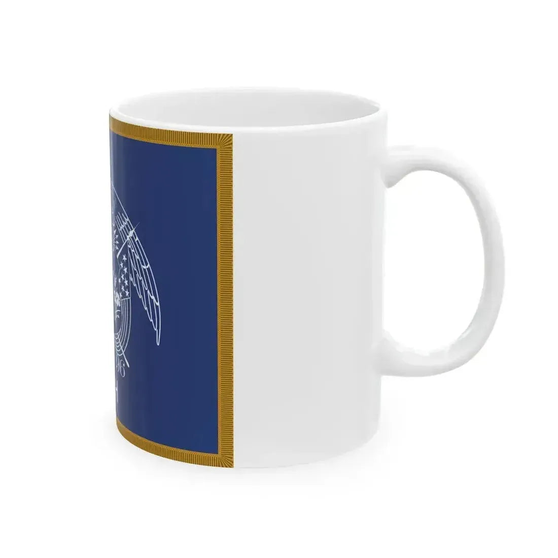 1909-1911 Utah Governors Flag with Utah added (United States) White Coffee Mug - Go Mug Yourself