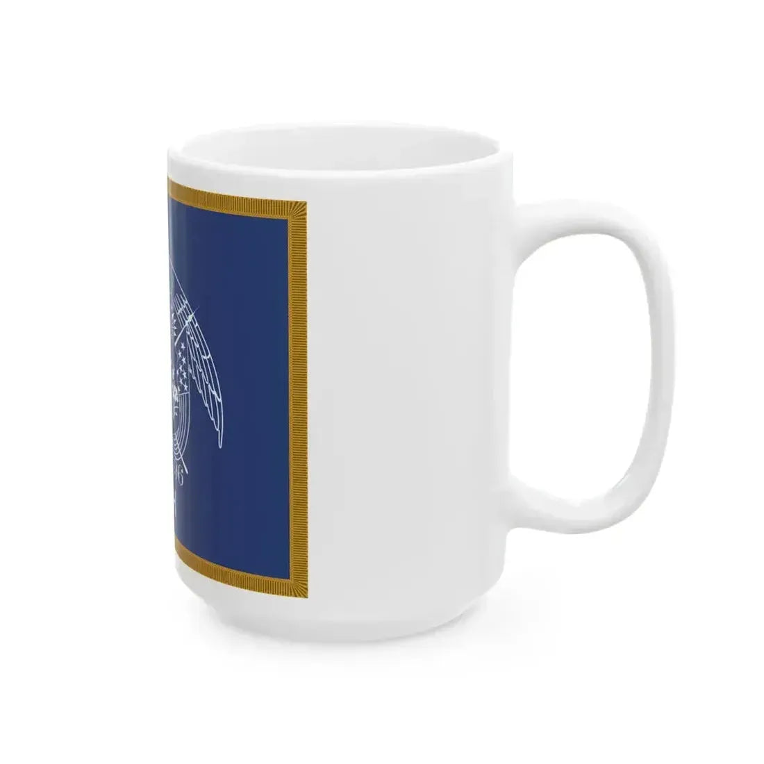 1909-1911 Utah Governors Flag with Utah added (United States) White Coffee Mug - Go Mug Yourself
