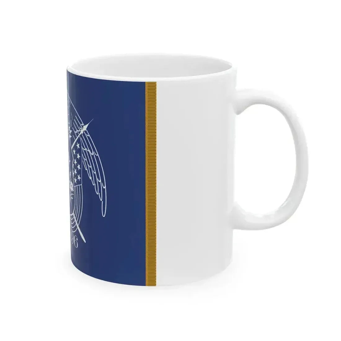 1911-1913 Utahs First Official State flag (United States) White Coffee Mug - Go Mug Yourself