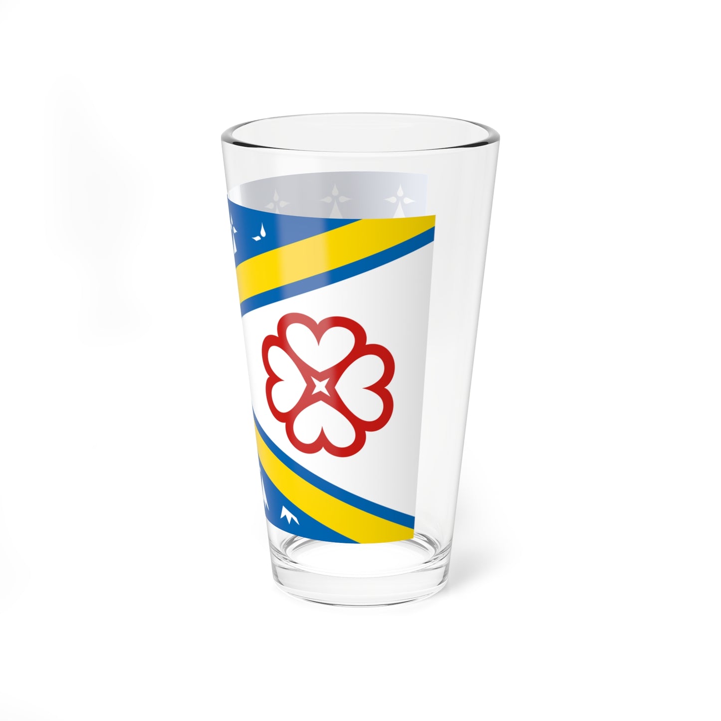 Presquile de Rhuys traditional district flag (France) Pint Glass 16oz