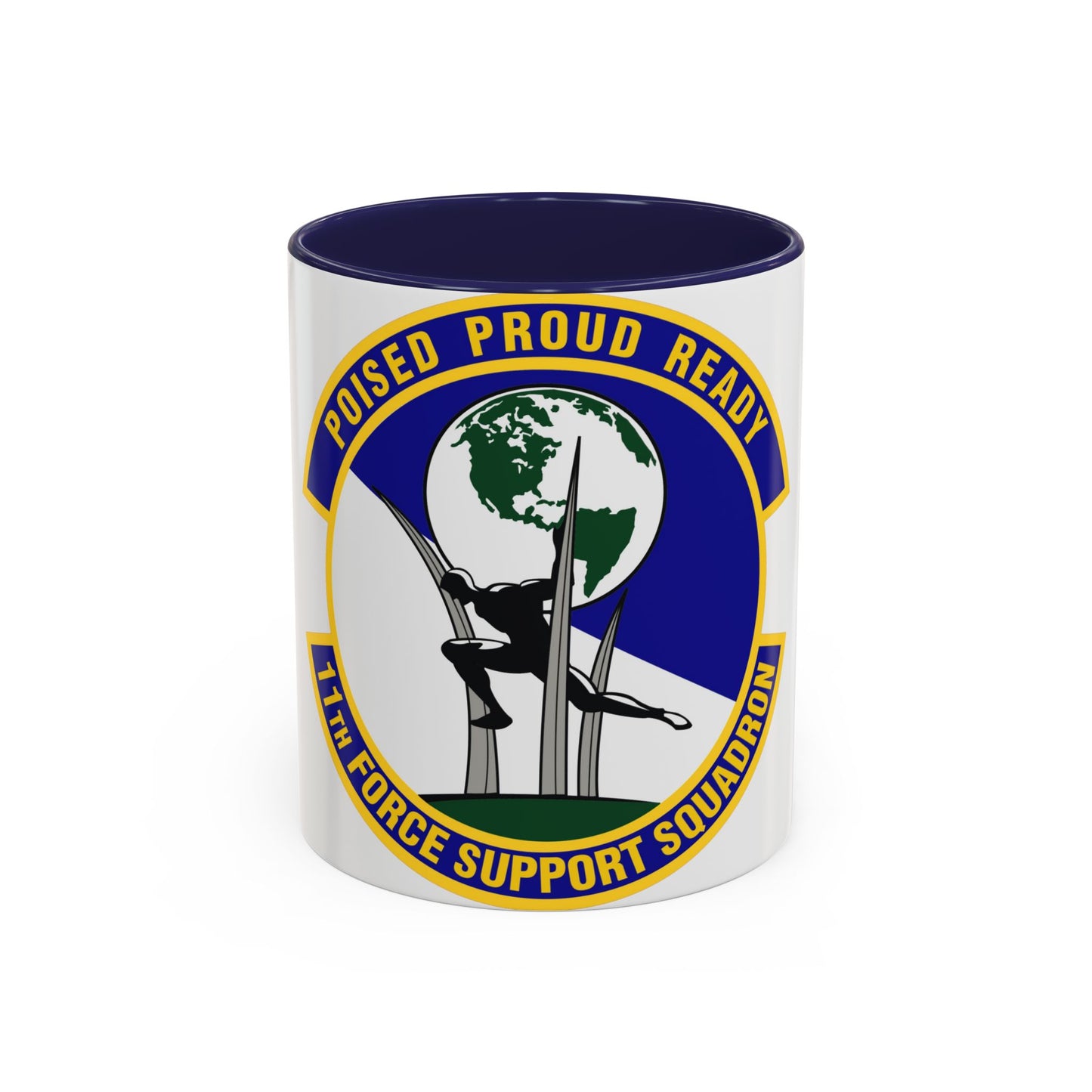 11 Force Support Squadron USAF (U.S. Air Force) Accent Coffee Mug