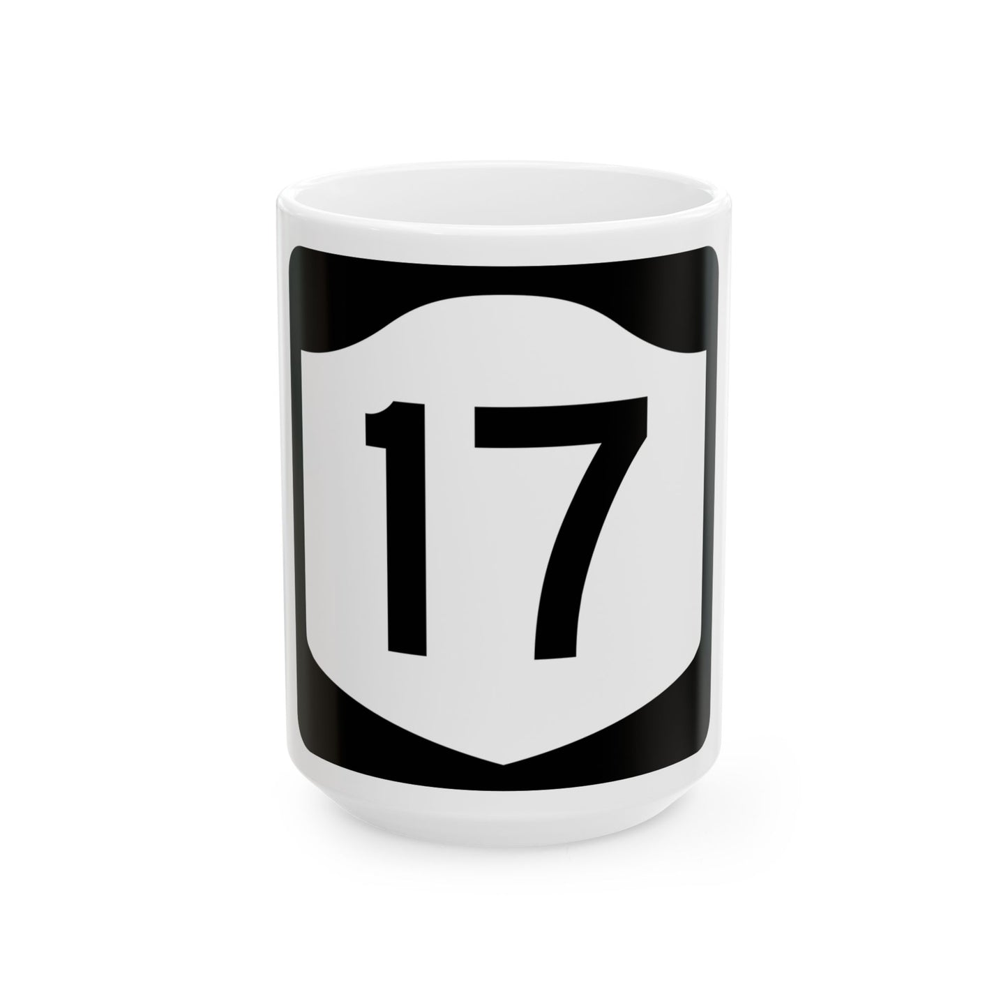 NY-17 (New York) (Road Sign) White Coffee Mug