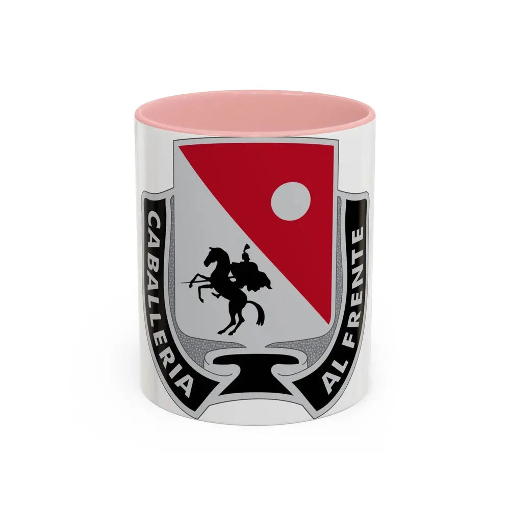 192 Cavalry Regiment (U.S. Army) Accent Coffee Mug 11oz Pink - Go Mug Yourself