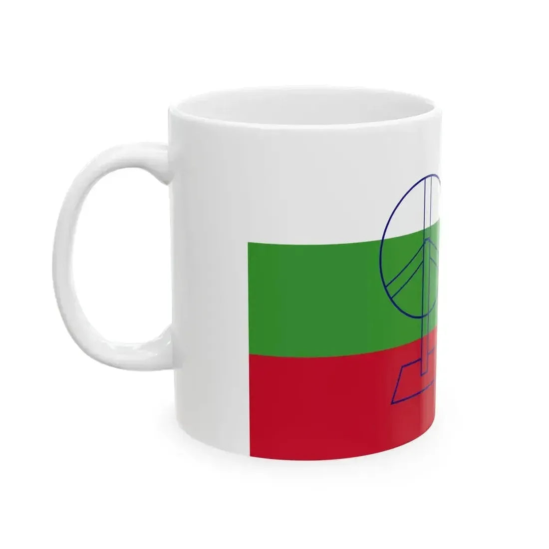 1921 India flag (India) White Coffee Mug - Go Mug Yourself
