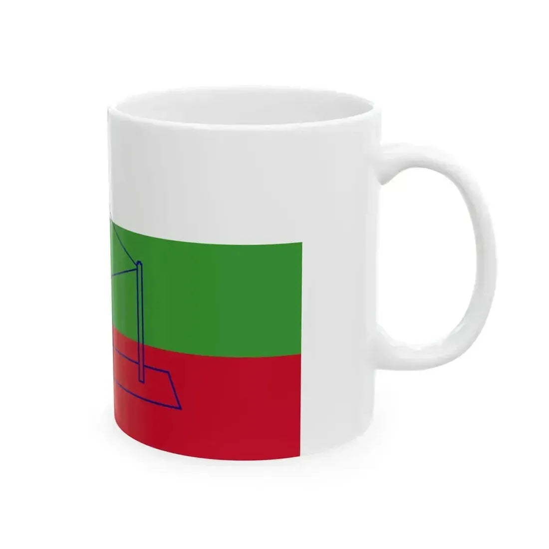 1921 India flag (India) White Coffee Mug - Go Mug Yourself