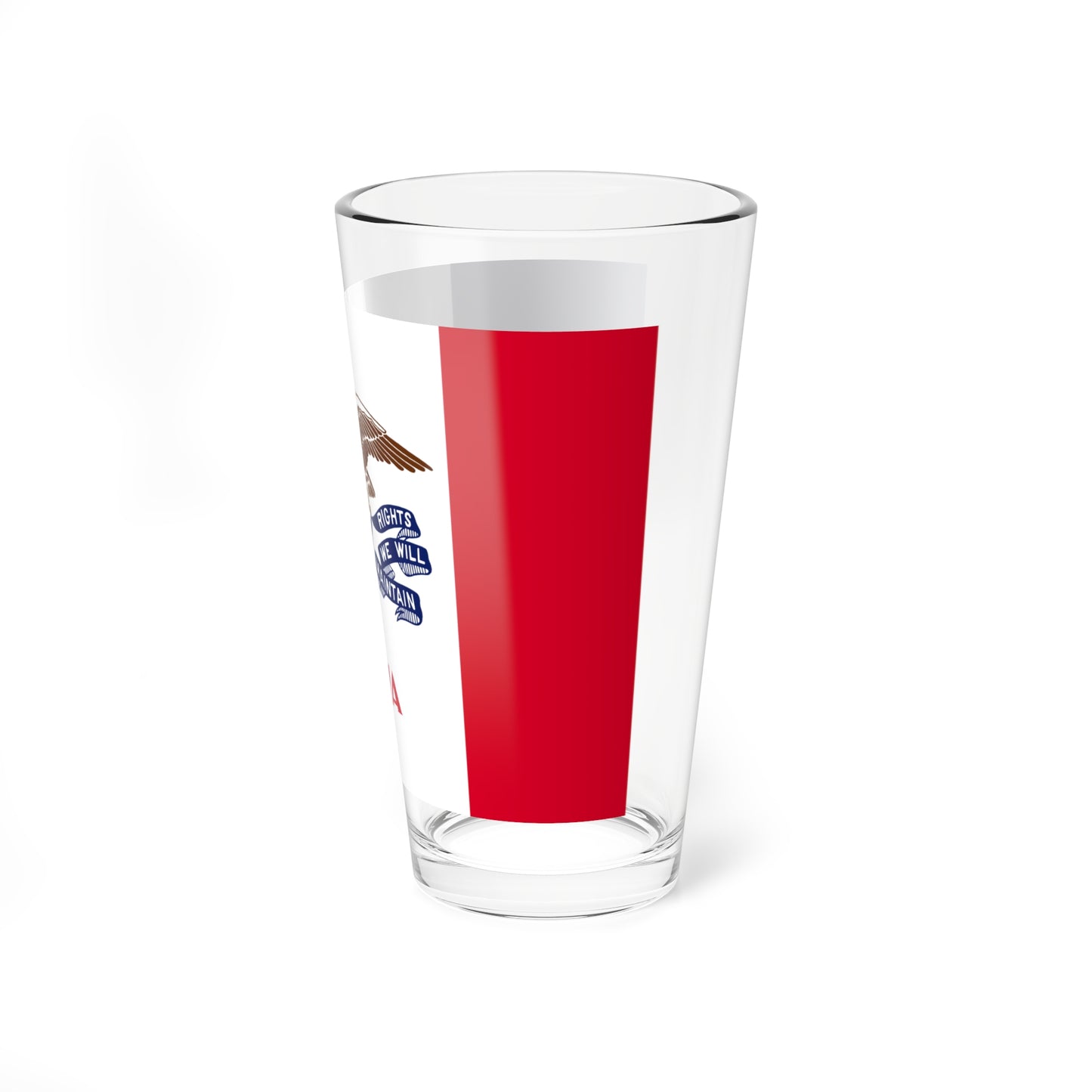 Flag of Iowa (United States) Pint Glass 16oz