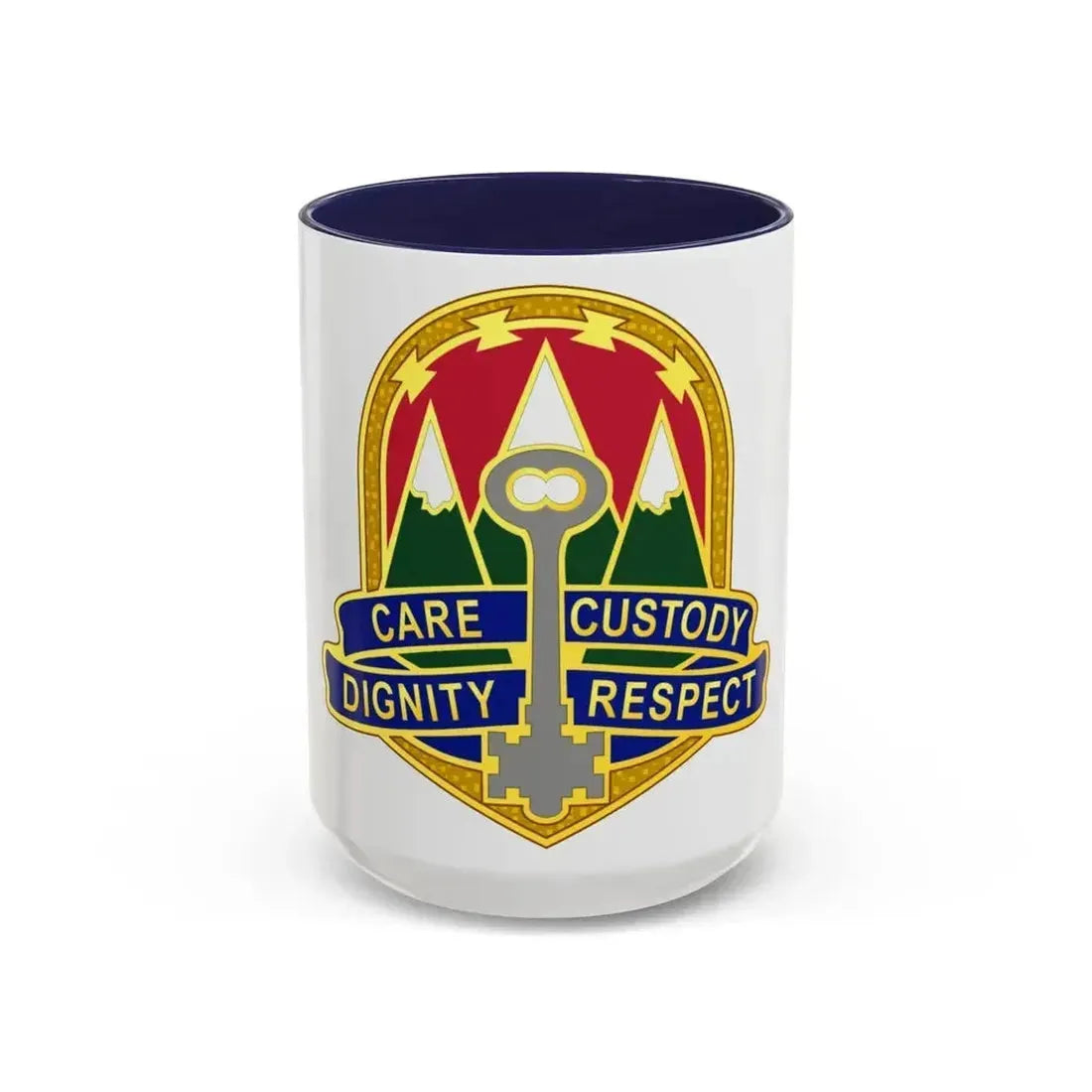 193 Military Police Battalion (U.S. Army) Accent Coffee Mug 15oz Navy - Go Mug Yourself