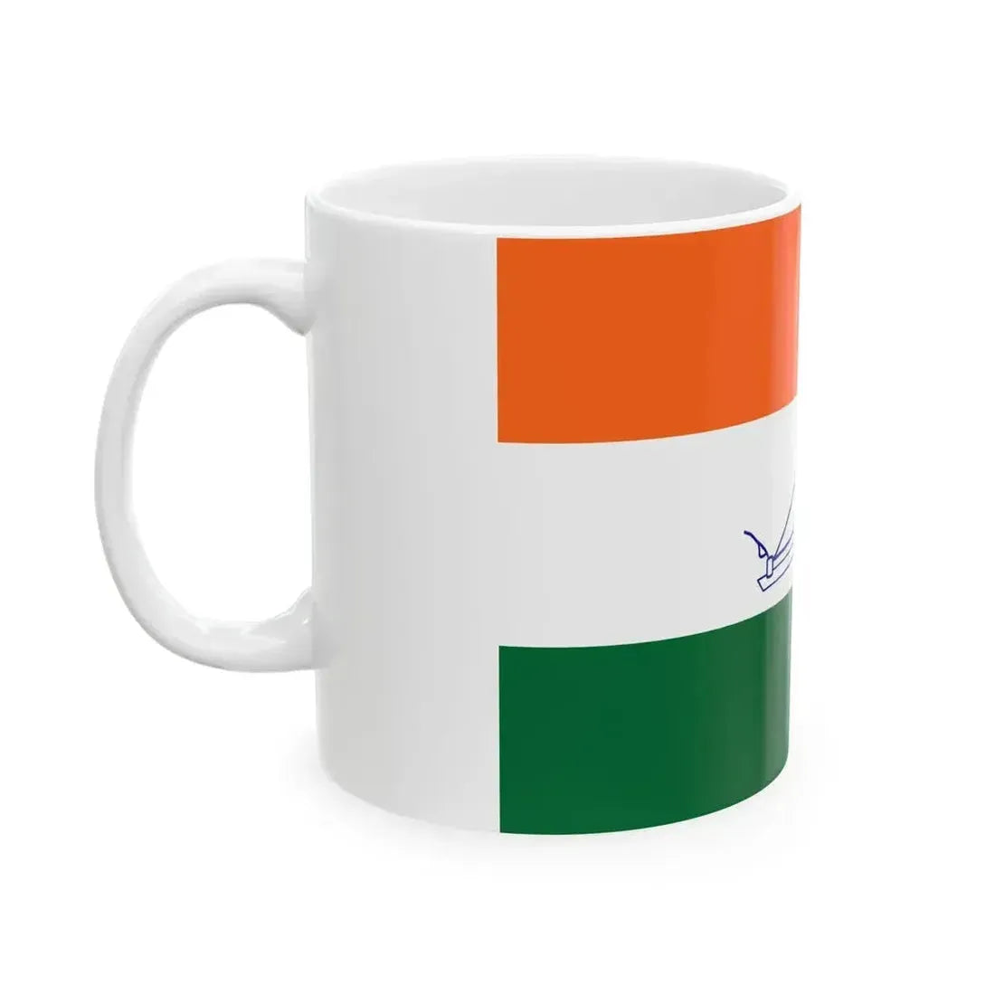 1931 Flag of India (India) White Coffee Mug - Go Mug Yourself