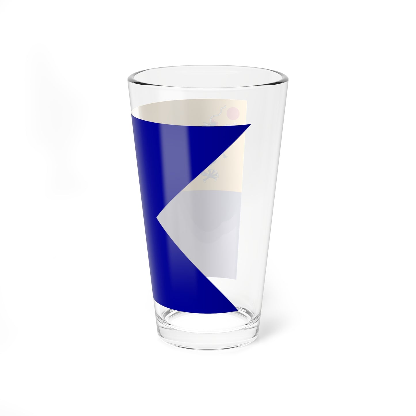 Imperial Chinese Navy Senior Officers Flag 1909-1911 (China) Pint Glass 16oz