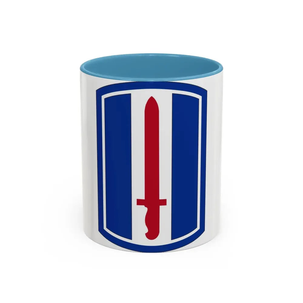 193D INFANTRY BRIGADE (U.S. Army) Accent Coffee Mug 11oz Light Blue - Go Mug Yourself